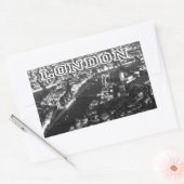 Luftbild von London Rechteckiger Aufkleber (Umschlag)