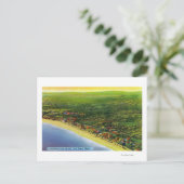 Luftbild von Long Beach am York Beach Postkarte (Stehend Vorderseite)