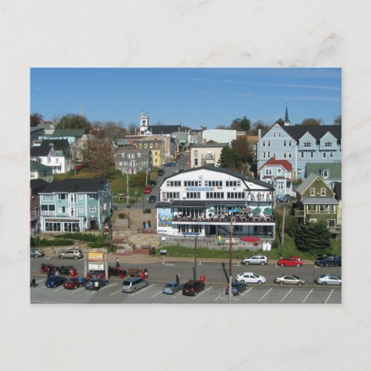 Luftbild von Lunenburg, Nova Scotia Postkarte (Vorderseite)