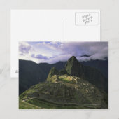 Luftbild von Machu Picchu, Peru Postkarte (Vorne/Hinten)