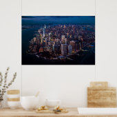 Luftbild von Manhattan Poster (Küche)