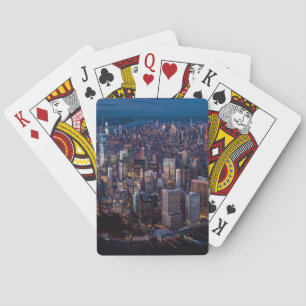 Luftbild von Manhattan Spielkarten