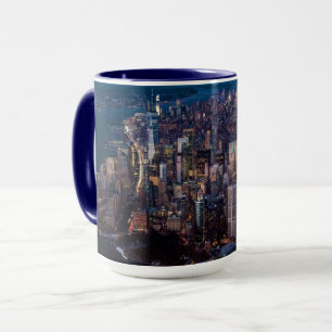 Luftbild von Manhattan Tasse