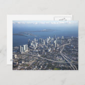 Luftbild von Miami Postkarte (Vorne/Hinten)