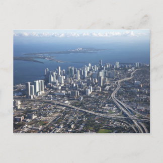 Luftbild von Miami Postkarte