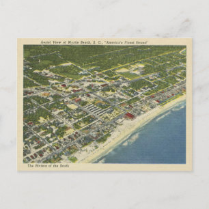 Luftbild von Myrtle Beach South Carolina im Vintag Postkarte