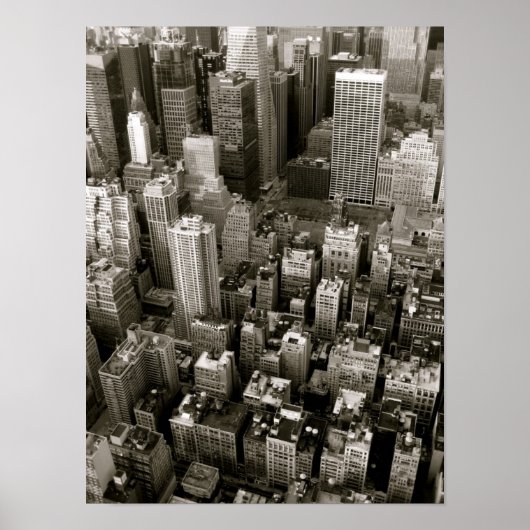 Luftbild von New York City Poster (Vorne)