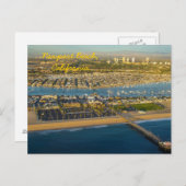 Luftbild von Newport Beach California Postkarte (Vorne/Hinten)