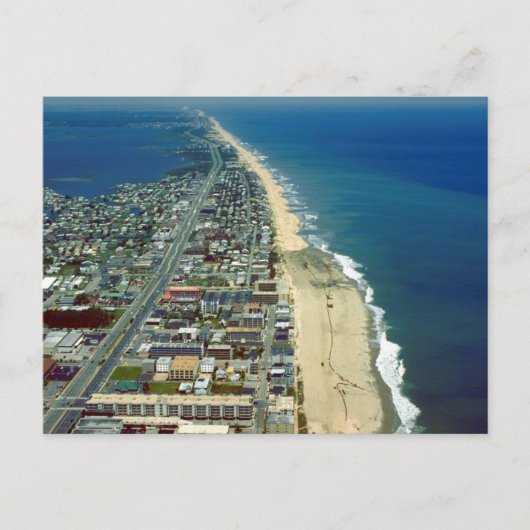 Luftbild von Ocean City Maryland Postkarte (Vorderseite)