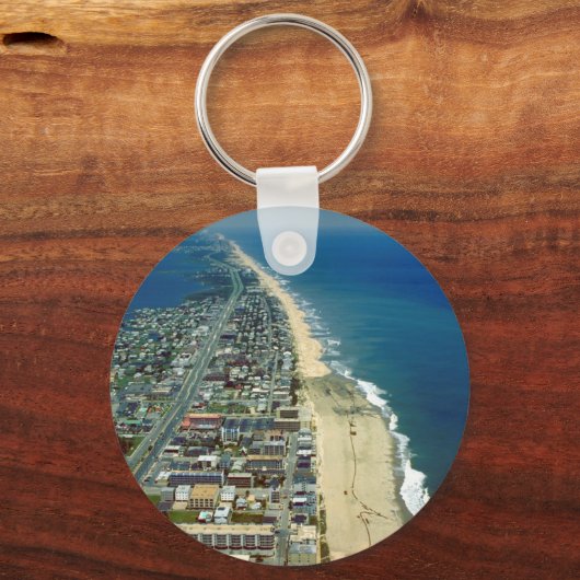 Luftbild von Ocean City Maryland Schlüsselanhänger (Vorderseite)