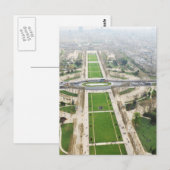Luftbild von Paris Postkarte (Vorne/Hinten)