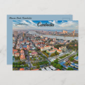 Luftbild von Phnom Penh Kambodscha Postkarte (Vorne/Hinten)
