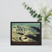 Luftbild von Pittsburgh, Pennsylvania Postkarte (Stehend Vorderseite)