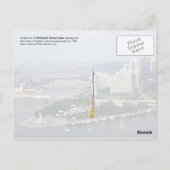 Luftbild von Pittsburgh, Pennsylvania Postkarte (Rückseite)