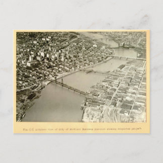 Luftbild von Portland, OR - 1922 Postkarte