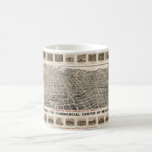 Luftbild von Reno, Nevada (1907) Kaffeetasse