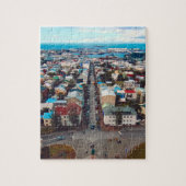 Luftbild von Reykjavik Puzzle (Vertikal)