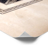 Luftbild von Schenectady, New York (1882) Poster (Ecke)