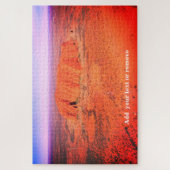 Luftbild von Uluru oder Ayers Rock, Australien, Puzzle (Vertikal)