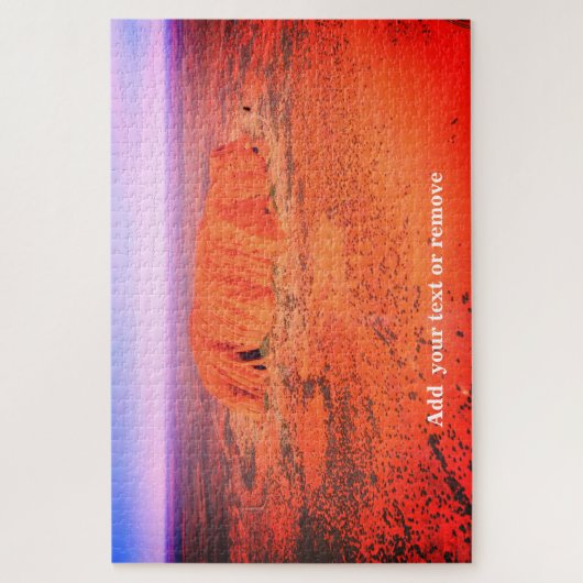 Luftbild von Uluru oder Ayers Rock, Australien, Puzzle (Vertikal)