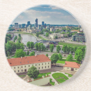 Luftbild von Vilnius, Litauen Getränkeuntersetzer