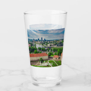 Luftbild von Vilnius, Litauen Glas