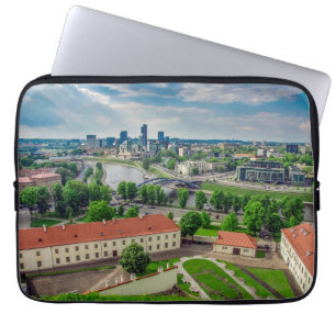 Luftbild von Vilnius, Litauen Laptopschutzhülle