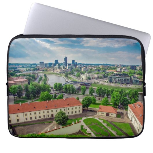 Luftbild von Vilnius, Litauen Laptopschutzhülle (Vorderseite)