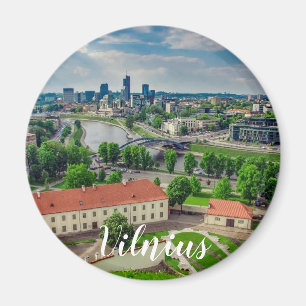 Luftbild von Vilnius, Litauen Magnet
