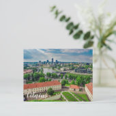 Luftbild von Vilnius, Litauen Postkarte (Stehend Vorderseite)