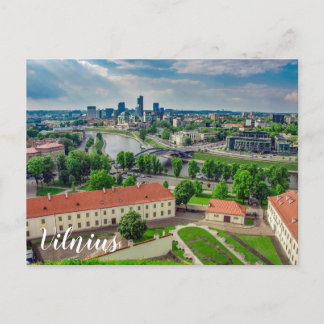 Luftbild von Vilnius, Litauen Postkarte