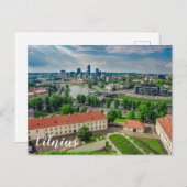 Luftbild von Vilnius, Litauen Postkarte (Vorne/Hinten)