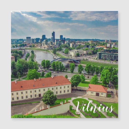Luftbild von Vilnius, Litauen Postkarte (Vorderseite)