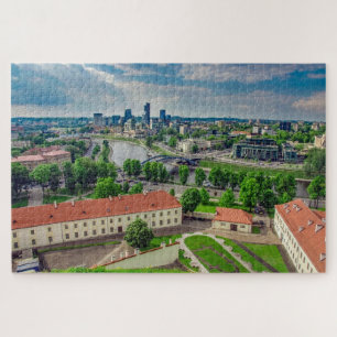 Luftbild von Vilnius, Litauen Puzzle