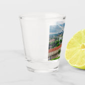Luftbild von Vilnius, Litauen Schnapsglas (Links)