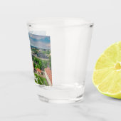 Luftbild von Vilnius, Litauen Schnapsglas (Rechts)