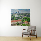 Luftbild von Vilnius, Litauen Wandteppich (Beispiel (Horizontal))