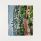 Luftbild von Vilnius, Litauen Wandteppich (Vorderseite)