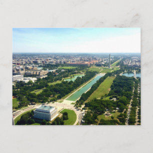 Luftbild von Washington DC National Mall und Mon Postkarte