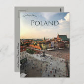 Luftbild Warschaus Polen Postkarte (Vorne/Hinten)