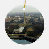 Luftbild Washington DC Keramik Ornament (Vorne)