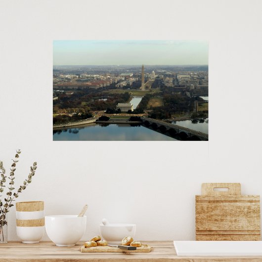 Luftbild Washington DC Poster (Küche)