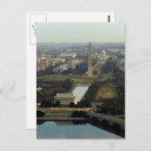 Luftbild Washington DC Postkarte (Vorne/Hinten)