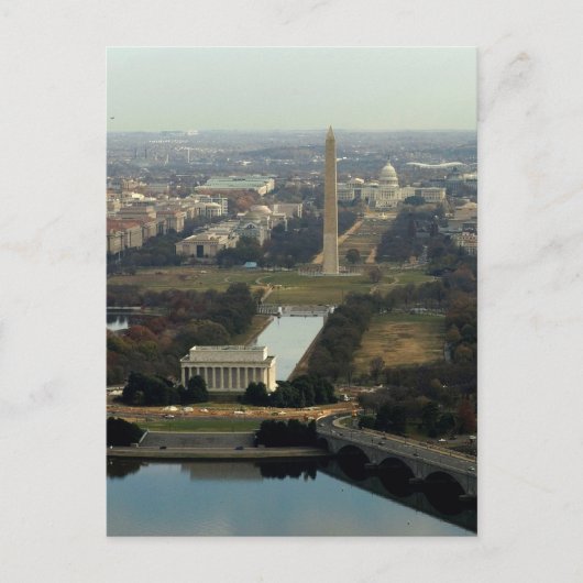 Luftbild Washington DC Postkarte (Vorderseite)