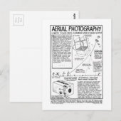 Luftbildfotografie mit Box-Kamera Postkarte (Vorne/Hinten)