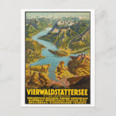 Luftbildkarte der Zentralschweiz Postkarte (Vorderseite)