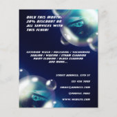 Luftblasen metallische Textur Flyer (Hinten)