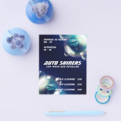 Luftblasen metallische Textur Flyer (Einzeln)