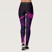 Luftblasen oder rosa weißer Rauch über tiefrosa Leggings (Rückseite)