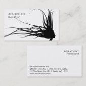 Luftblasen (schwarz) visitenkarte (Vorne/Hinten)